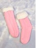 Cable Knitted Indoor Anti-Skid Slipper Socks